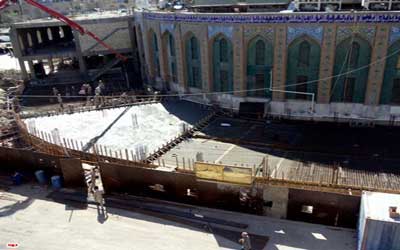 گزارش تصویری از طرح توسعه صحن مرقد مطهر امام حسین (ع)