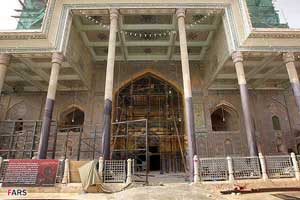 عکس بازسازی حرم مطهر عسکریین در سامرا / گزارش تصویری
