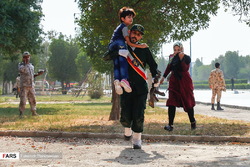 شلیک کور به نماد استقامت ایران