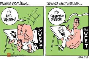 وقتی شش میلیون مسلمان فرانسه از حق اساسی خود محرومند اما غربی‌ها برای نشریه هتاک سیاهپوش می‌شوند!